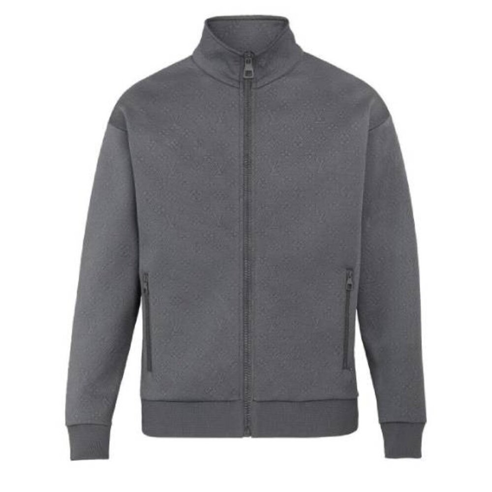 Louis Vuitton Grey Monogram Zip-Through Jacket